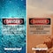 Signmission Sidewalk Closed Ahead Use Sidewalk On Opposite Danger Sign, Vinyl Decal, 10in W x 7in L, 2PK OS-2PACK-DS-D-710-L-2161 - alternate 5